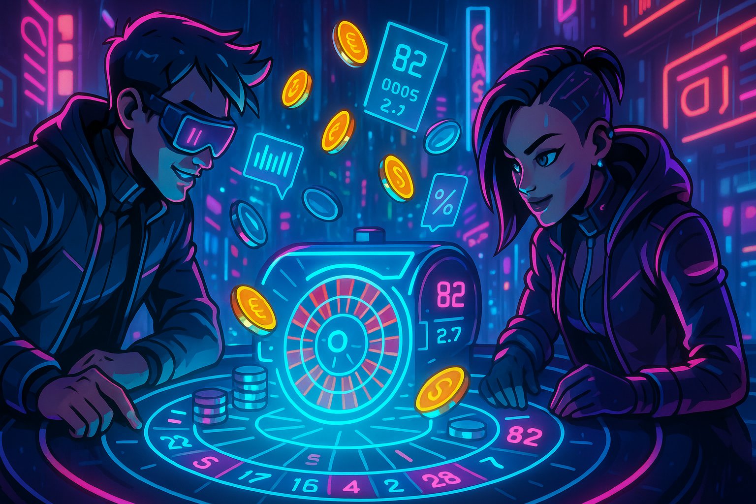 Visual neon Demam Pesta Rave di sulebet